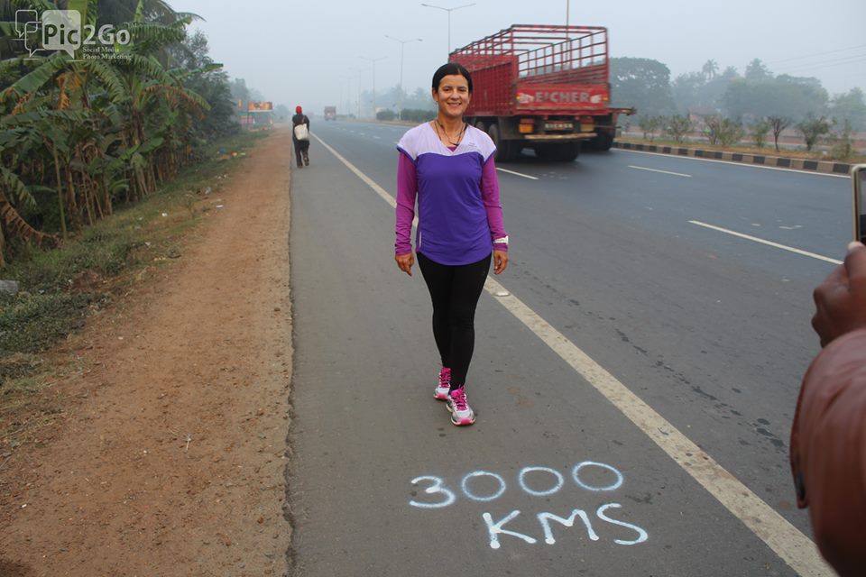 47 Year Old Woman Completes The Great Indian Quadrilateral Run This Sunday