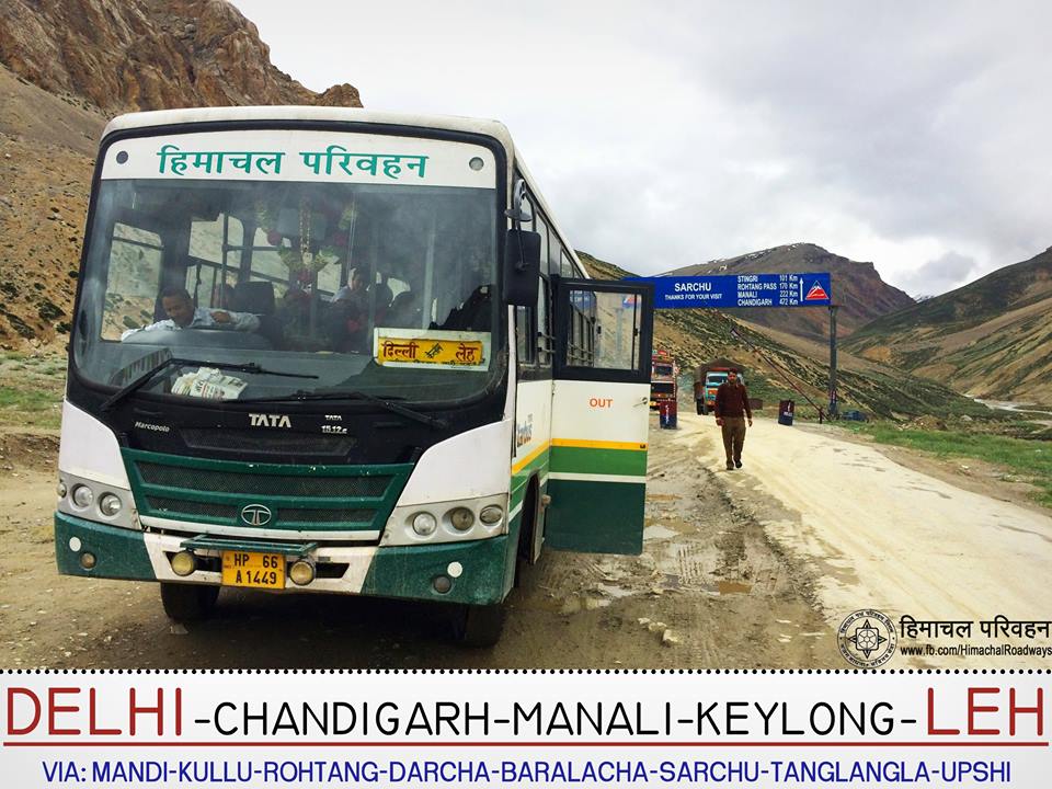 Delhi-Manali-Leh Bus Service 